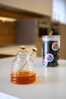 WD Lifestyle | Barattolo per Miele in vetro con decoro Ape capienza 500 ml