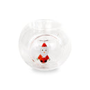 WD Lifestyle | Porta tealight in vetro borosilicato con decorazione Natalizia - Natale 2025