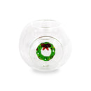 WD Lifestyle | Porta tealight in vetro borosilicato con decorazione Natalizia - Natale 2025