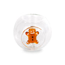 WD Lifestyle | Porta tealight in vetro borosilicato con decorazione Natalizia - Natale 2025