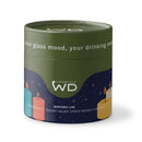 WD Lifestyle | Porta tealight in vetro borosilicato con decorazione Natalizia - Natale 2025