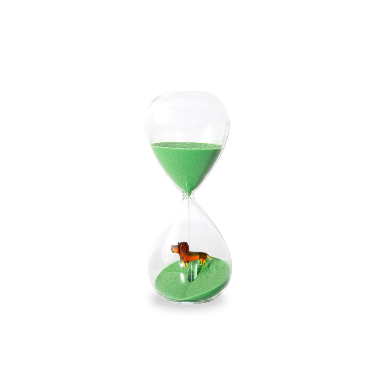 WD Lifestyle | Clessidra in vetro borosilicato con decoro interno in vetro