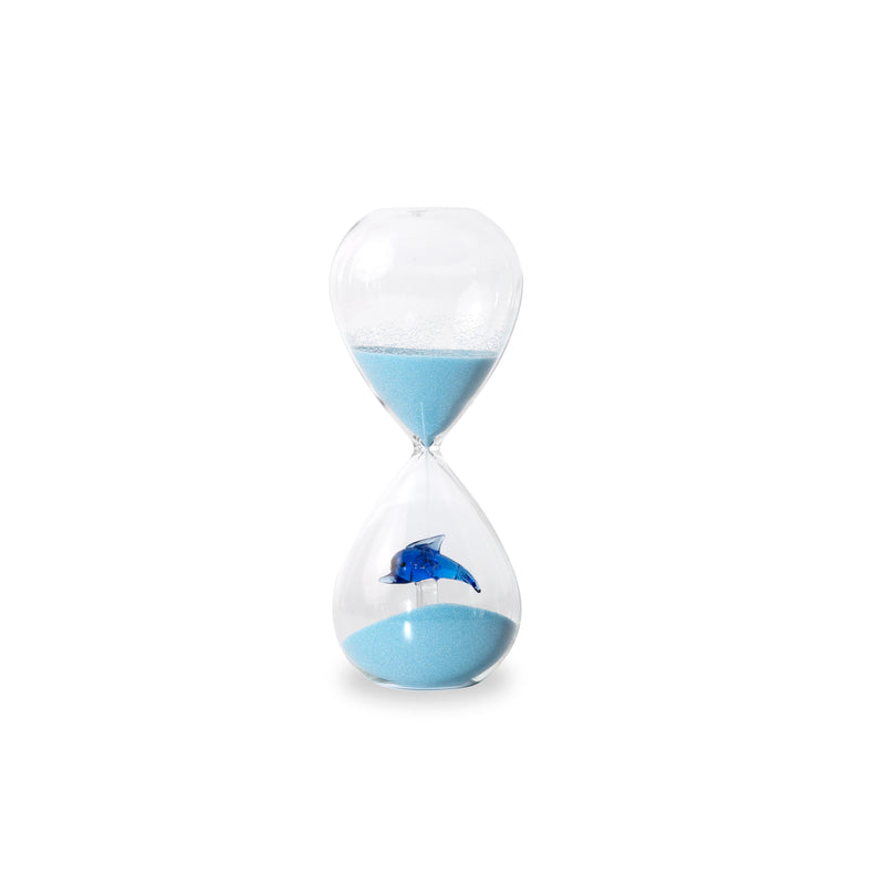 WD Lifestyle | Clessidra in vetro borosilicato con decoro interno in vetro