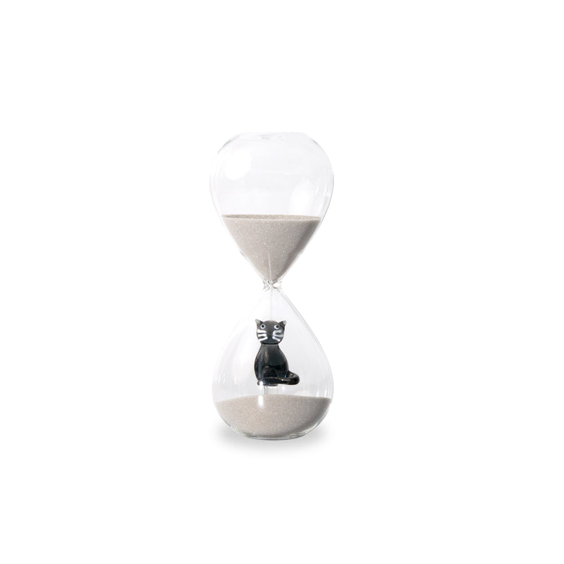 WD Lifestyle | Clessidra in vetro borosilicato con decoro interno in vetro