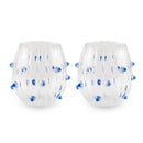 WD Lifestyle | Set 2 bicchieri in vetro con decoro colorato