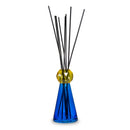 WD Lifestyle | Boccetta in vetro per fragranze Ø9,5xH17,8 cm con stick neri