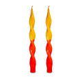 WD Lifestyle | Set 2 candele torchon bicolore