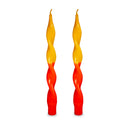 WD Lifestyle | Set 2 candele torchon bicolore