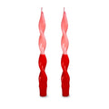 WD Lifestyle | Set 2 candele torchon bicolore