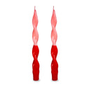WD Lifestyle | Set 2 candele torchon bicolore