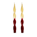 WD Lifestyle | Set 2 candele torchon bicolore