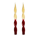 WD Lifestyle | Set 2 candele torchon bicolore