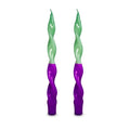 WD Lifestyle | Set 2 candele torchon bicolore