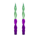 WD Lifestyle | Set 2 candele torchon bicolore