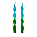 WD Lifestyle | Set 2 candele torchon bicolore