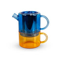 WD Lifestyle | Tea for one - Servizio da tè individuale in vetro con filtro in acciaio inossidabile