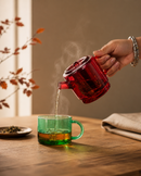 WD Lifestyle | Tea for one - Servizio da tè individuale in vetro con filtro in acciaio inossidabile
