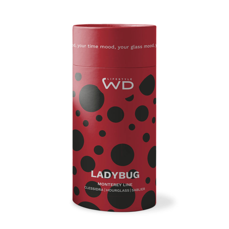 WD Lifestyle | Clessidra in vetro borosilicato con decoro interno in vetro