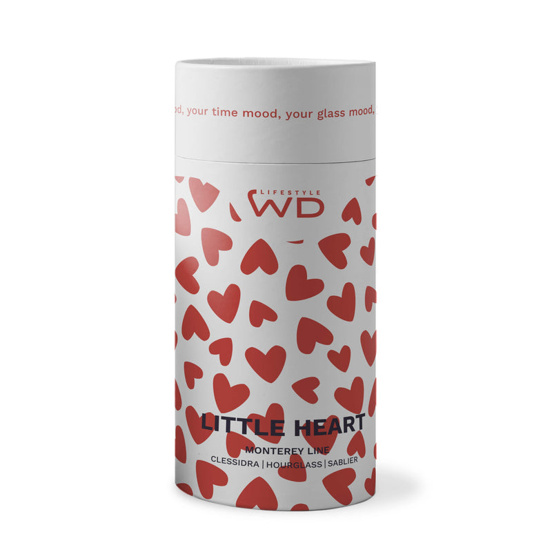 WD Lifestyle | Clessidra in vetro borosilicato con decoro interno in vetro