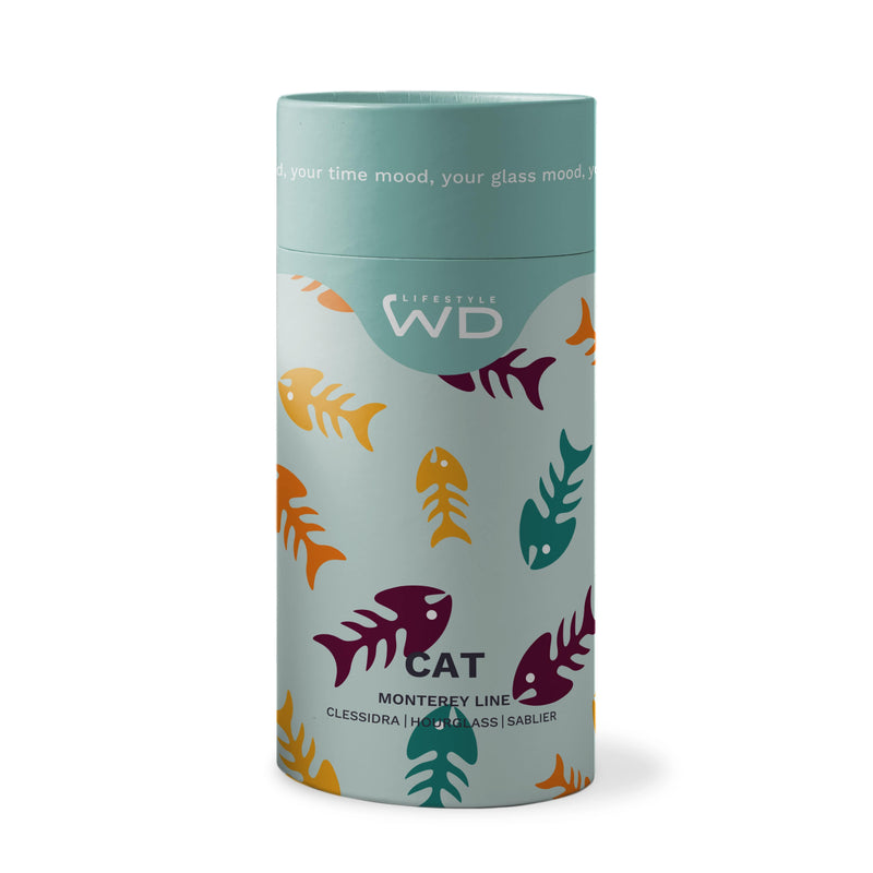 WD Lifestyle | Clessidra in vetro borosilicato con decoro interno in vetro