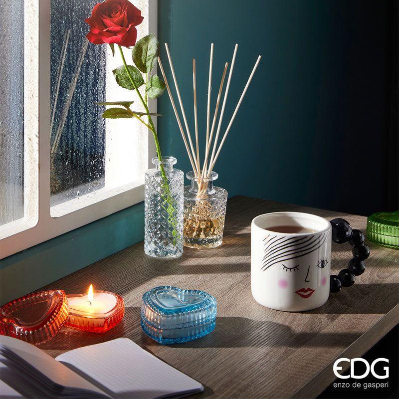 Candela Cuore Kit 4 pz. H 4 cm. Ø 9 cm. EDG Enzo De Gasperi
