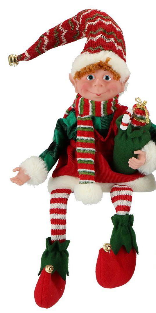 Decoro Elfo H. 64 cm. sospeso Natale 2023 Timstor