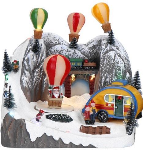 Carillon Led Scena Villaggio Natale 2023 Timstor
