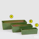 Vaso Glaze Fioriera Rettangolare ceramica Waterproof EDG Enzo De Gasperi