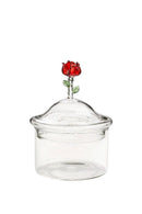 Contenitore Vetro Nature Decoro Rosa  Galbiati