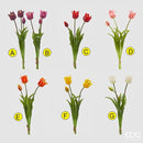 Fiore Artificiale Tulipano Olis con 3 Boccioli EDG Enzo De Gasperi