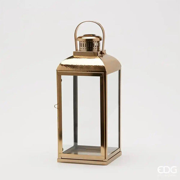 Lanterna in metallo oro EDG Enzo De Gasperi