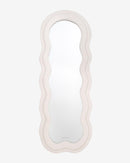 Flamingueo | Specchio Wavy Mirror Charlotte Ondulato da Parete e da Terra in tessuto