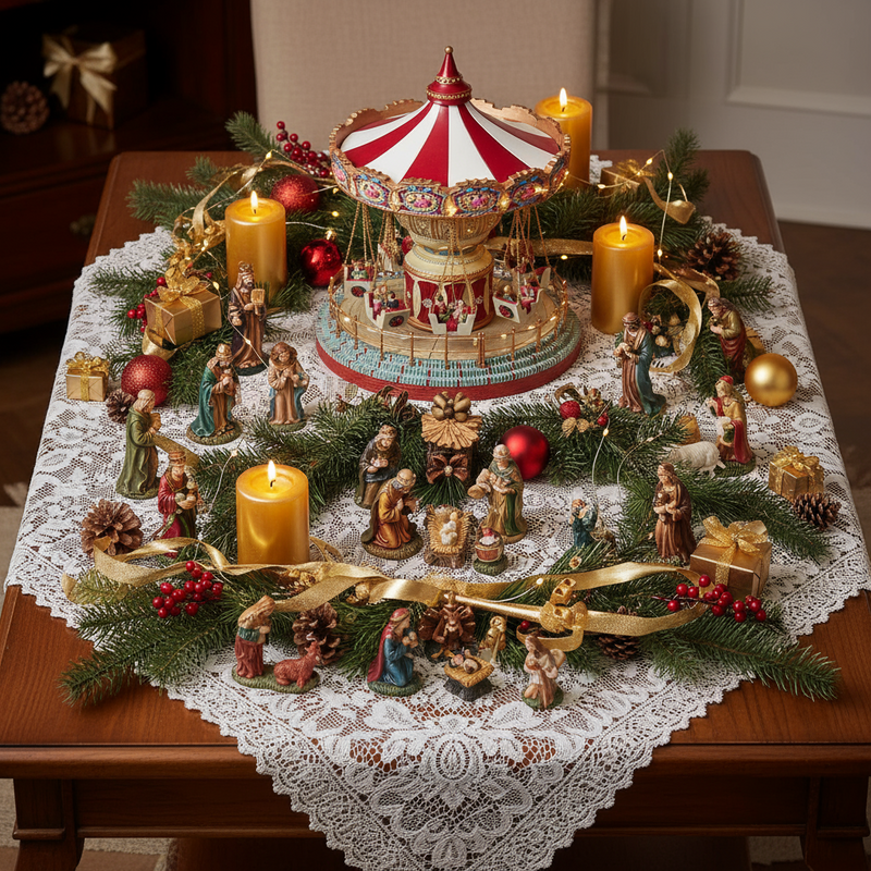 Timstor Carillon Animato con Giostra con Personaggi e luci Led 🎄 Natale 2025