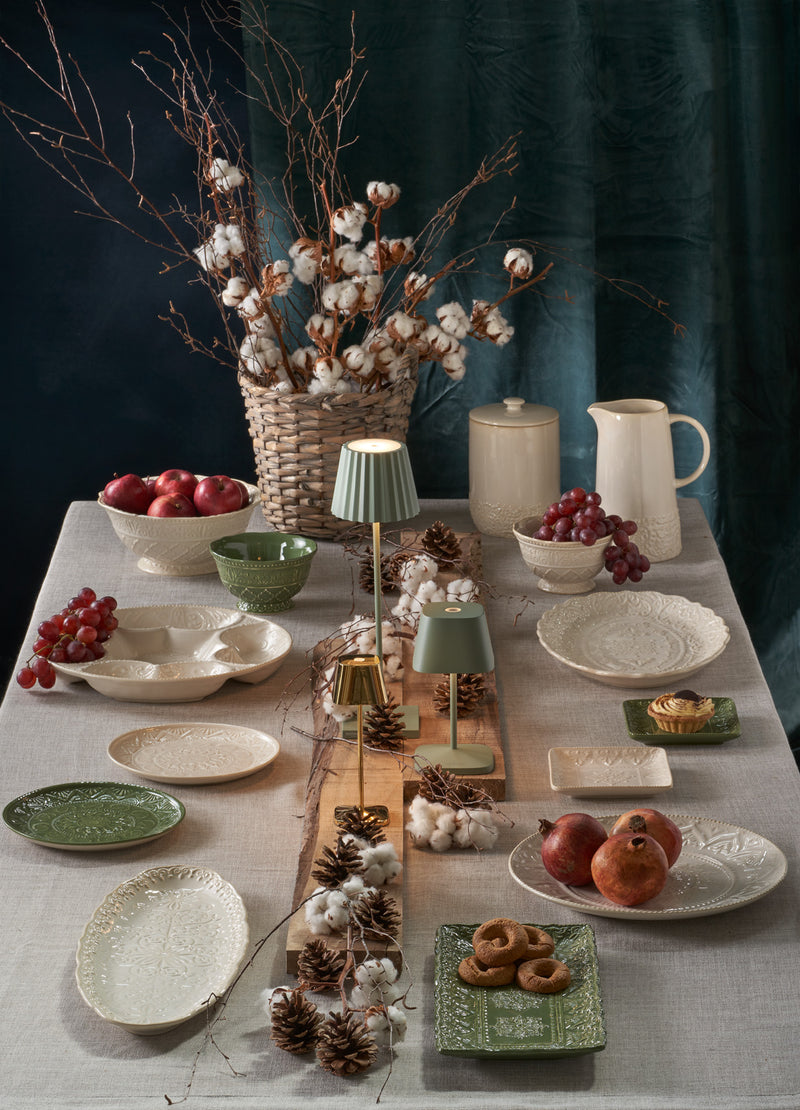 Galbiati Milano | Set 4 Pz Ciotala in ceramica con decori a rilievo Sibilla