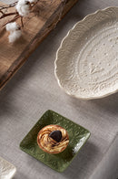 Galbiati Milano | Piatto da portata in ceramica con decori a rilievo Sibilla