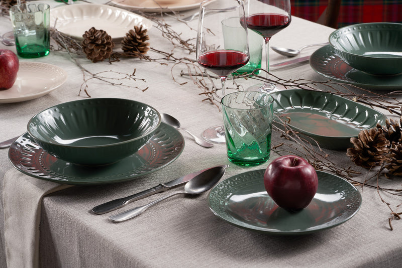 Galbiati Milano | Set 18 Pz Piatti da tavola in gres porcellanato Madrigal