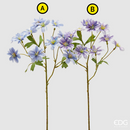 EDG Enzo De Gasperi Anemone Ramo Con Foglie, azzurro e lavanda