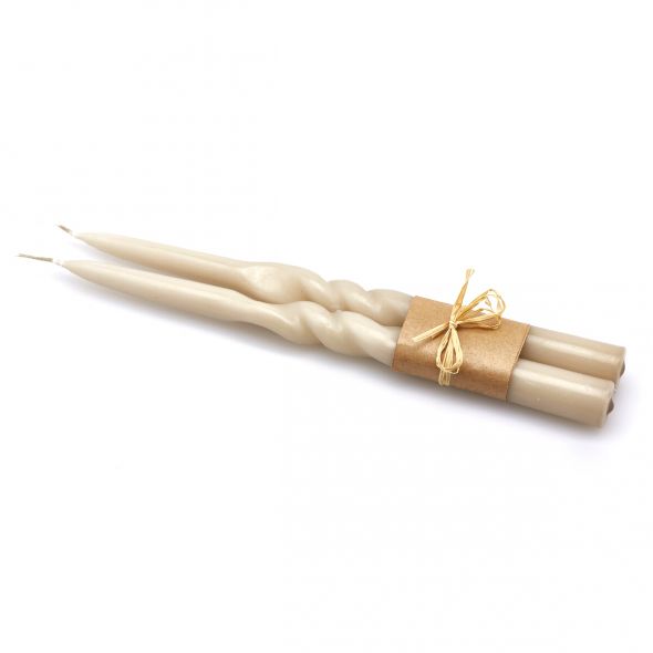 Enzo De Gasperi Set 2 Candele Swirl a Stelo Natale 2024