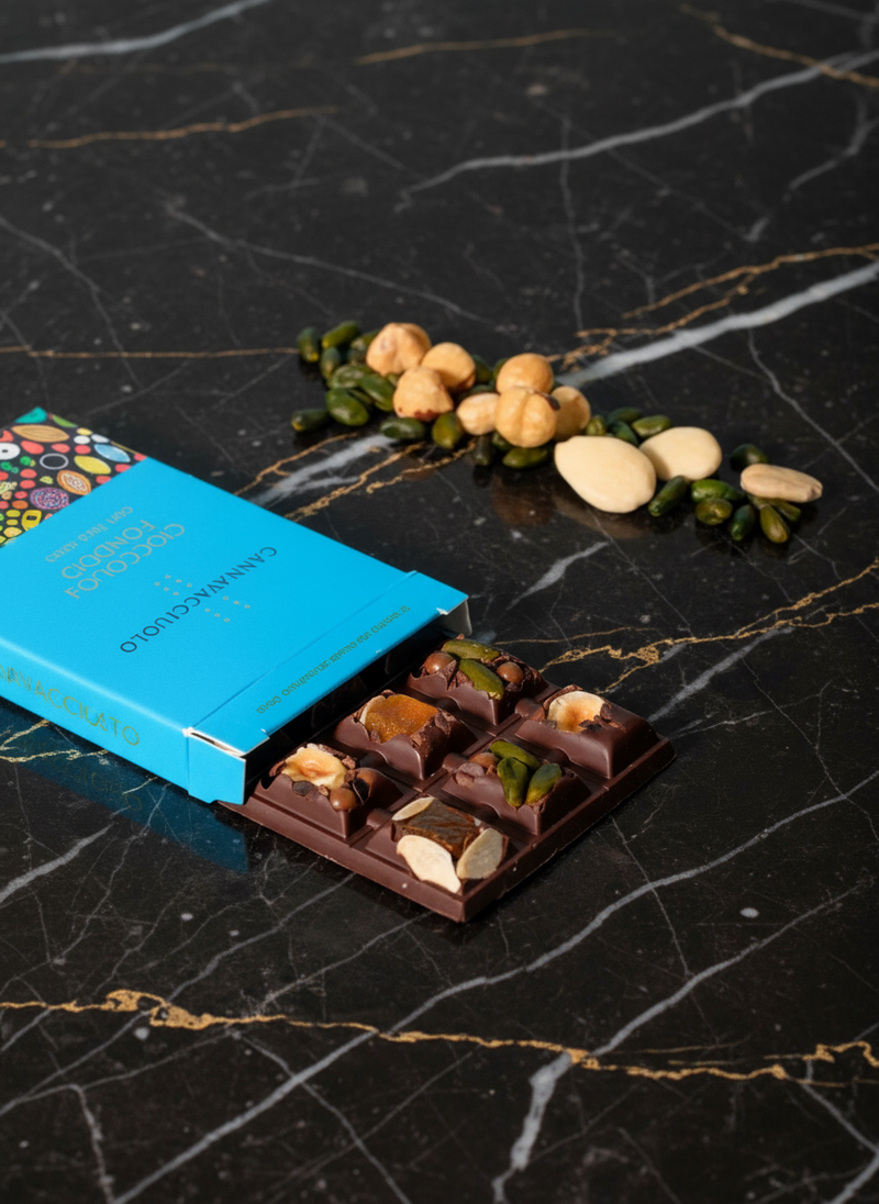 Laboratorio Cannavacciuolo | Tavoletta di cioccolata fondente e frutta secca - 100 g.