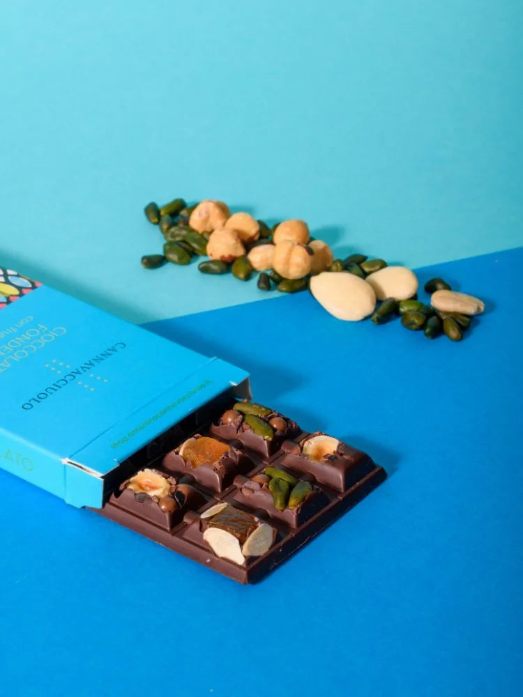 Laboratorio Cannavacciuolo | Tavoletta di cioccolata fondente e frutta secca - 100 g.