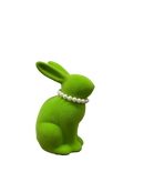 Werner Voss Coniglietto Con Collana - Statuetta In Gres Effetto Velluto