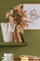 EDG Enzo De Gasperi Vaso Drappo Bianco in vetro