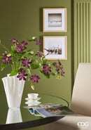 EDG Enzo De Gasperi Vaso Drappo Bianco in vetro