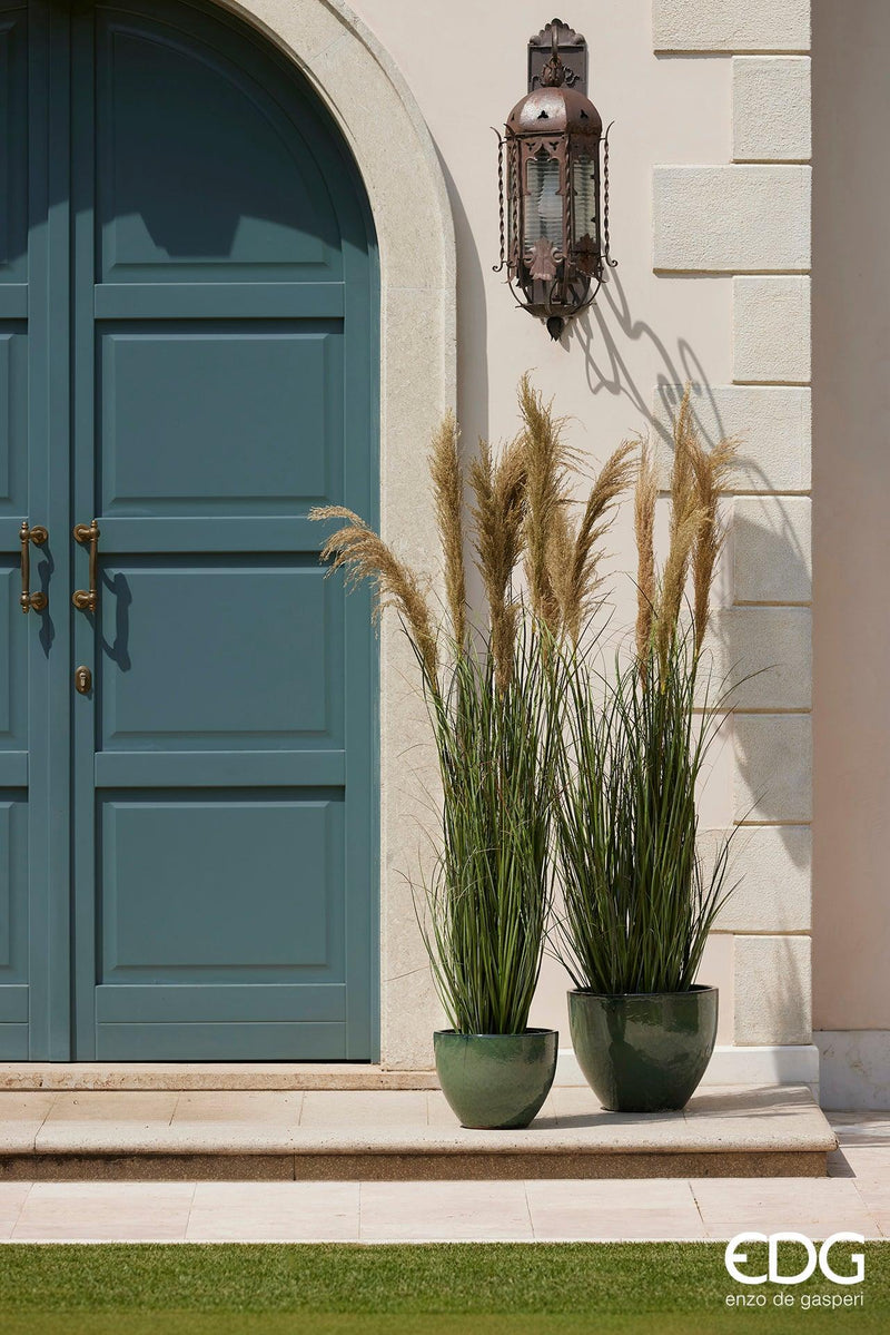 Pianta Artificiale Festuca Donax con Vaso 7 Fiori EDG Enzo de Gasperi