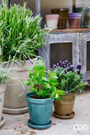 Vaso Svasato Glaze smaltato con sottovaso EDG Enzo De Gasperi