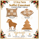 L'Oca Nera | Soffici Emozioni Cuscini & Plaid Natalizi - 4 Decori