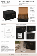 Simple Day | Set 6 Bicchieri Acqua “Goditi le piccole cose” 35,5 cl
