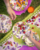 Piatto torta in porcellana Collezione AMAZZONIA  By Baci Milano