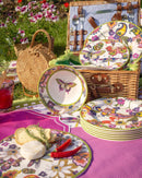 Piatto torta in porcellana Collezione AMAZZONIA  By Baci Milano