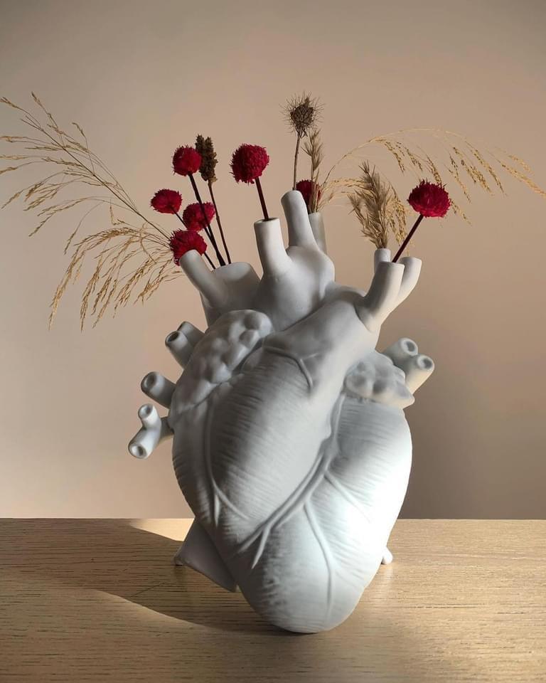 Vaso porcellana Love In Bloom Bianco SELETTI